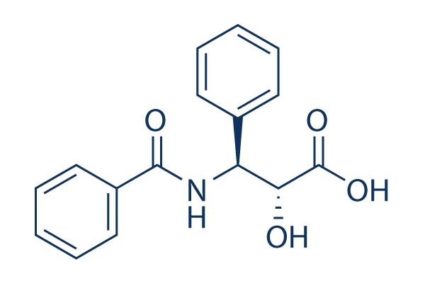 N-Benzoyl-(2R,3S)-3-phenylisoserine化学構造