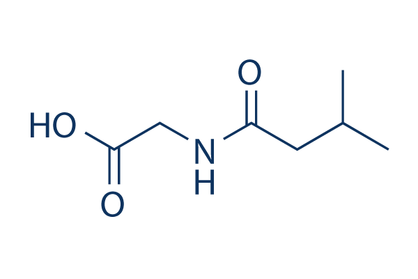 N-Isovaleroylglycine化学構造