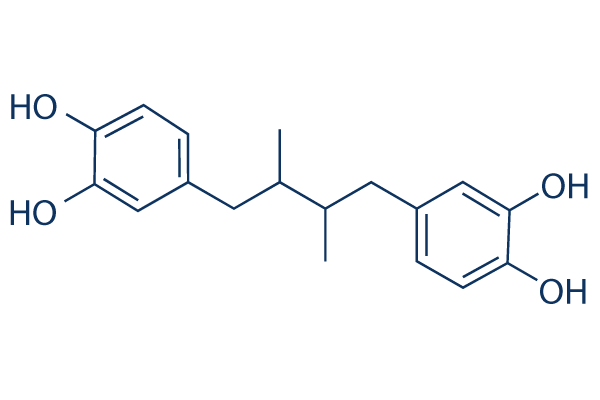 Nordihydroguaiaretic acid (NDGA)化学構造