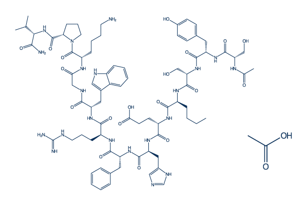 Melanotan I acetate化学構造