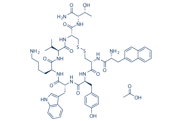 Lanreotide acetate化学構造