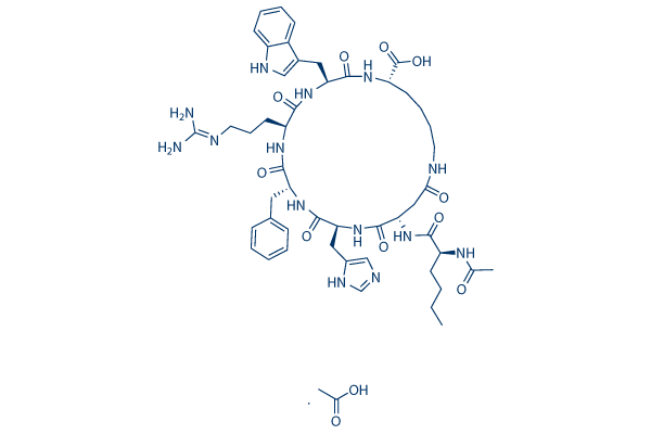 Bremelanotide Acetate化学構造
