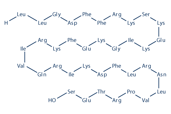 LL37 (Human cathelicidin)化学構造