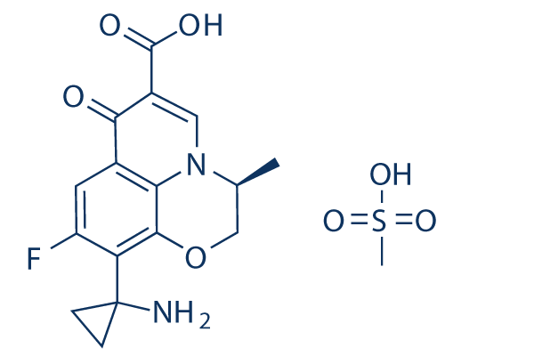 Pazufloxacin mesylate化学構造