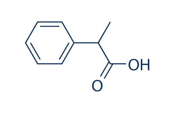 2-Phenylpropionic acid化学構造