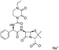 Piperacillin Sodium化学構造