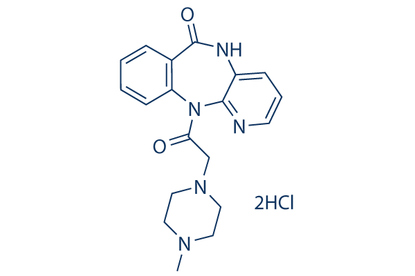 Pirenzepine dihydrochloride化学構造