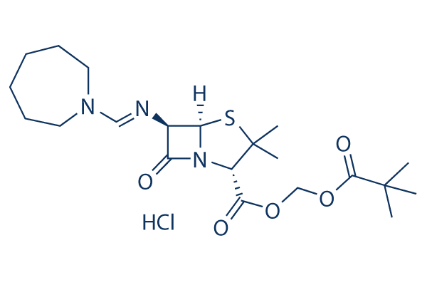 Pivmecillinam hydrochloride化学構造
