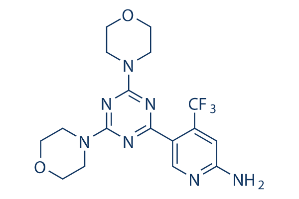Bimiralisib (PQR309)化学構造
