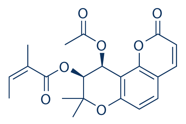 (+)-Praeruptorin A化学構造