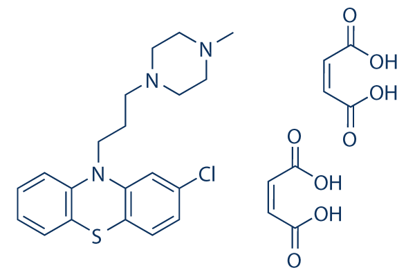 Prochlorperazine dimaleate salt 化学構造