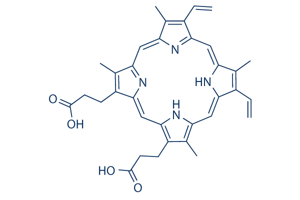 Protoporphyrin IX (PPIX)化学構造