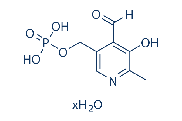 Pyridoxal 5′-phosphate hydrate化学構造