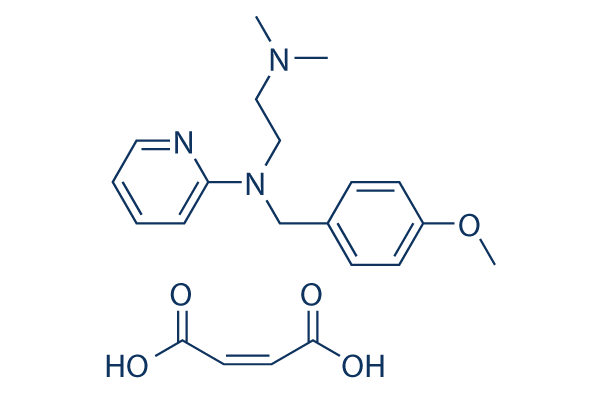 Pyrilamine Maleate 化学構造