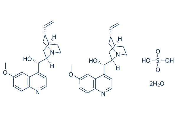 Quinidine hemisulfate hydrate化学構造