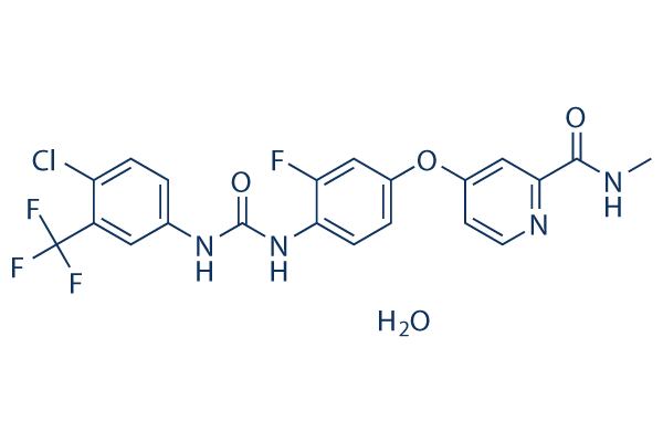 Regorafenib (BAY-734506) Monohydrate化学構造