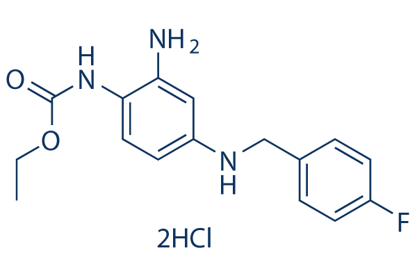 Retigabine 2HCl化学構造