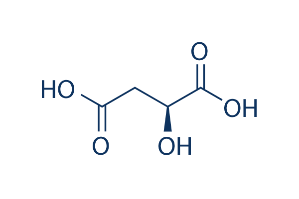 (S)-2-Hydroxysuccinic acid化学構造