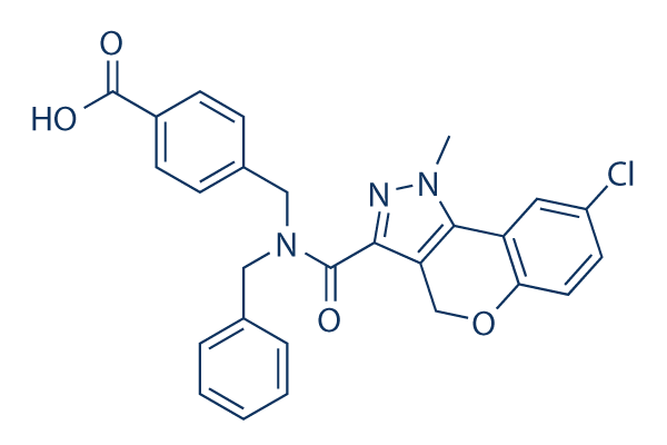 Nidufexor (LMB-763) 化学構造