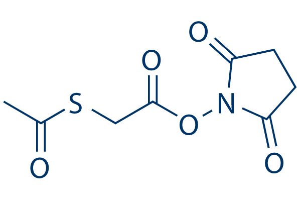 N-Succinimidyl-S-acetylthioacetate (SATA)化学構造