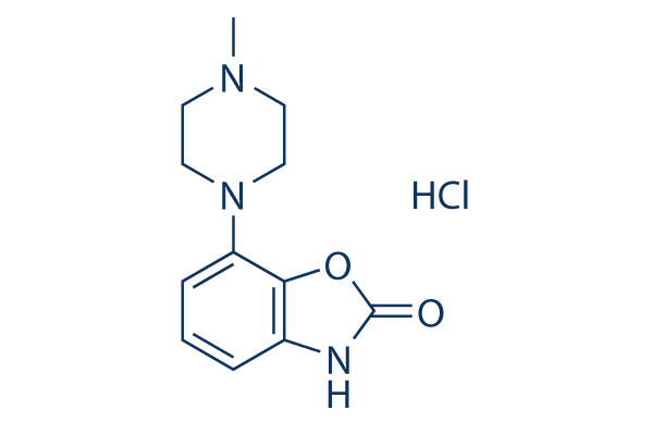 Pardoprunox (SLV-308) hydrochloride化学構造