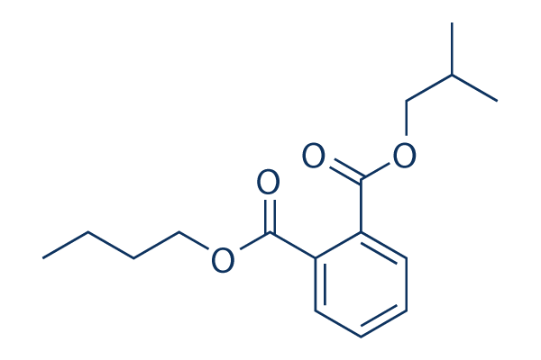 Butyl isobutyl phthalate 化学構造