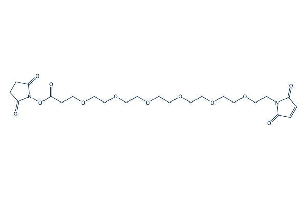 Mal-PEG6-NHS ester化学構造