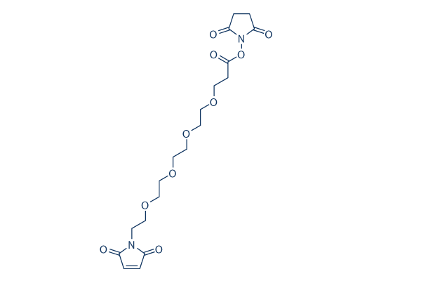 Mal-​PEG4-​NHS ester化学構造