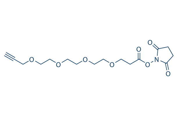 Propargyl-PEG4-NHS ester化学構造