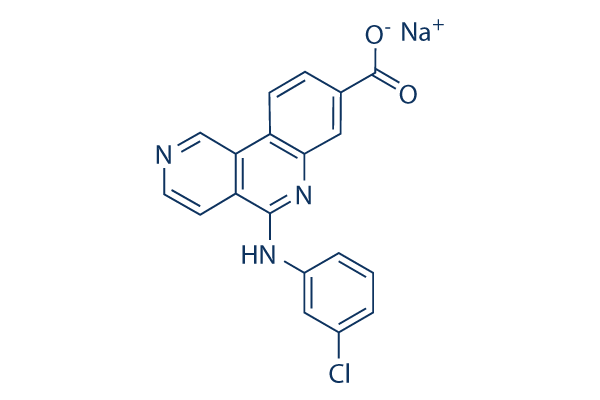 Silmitasertib (CX-4945) sodium salt化学構造