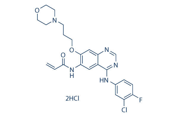 Canertinib dihydrochloride化学構造