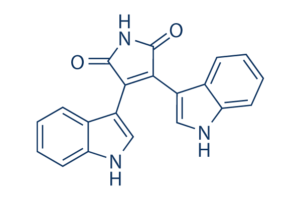 Bisindolylmaleimide IV化学構造