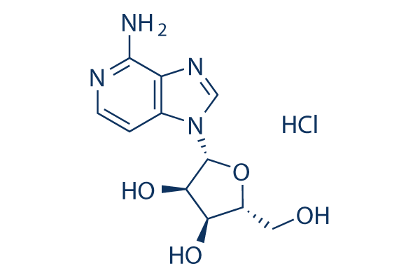 3-Deazaadenosine hydrochloride化学構造