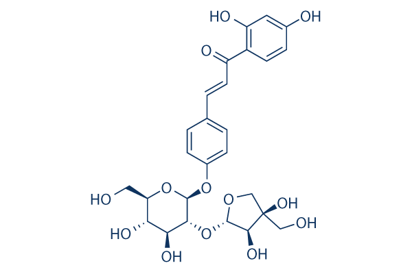 Isoliquiritin apioside化学構造