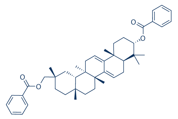 3,29-O-dibenzoyloxykarounidiol化学構造