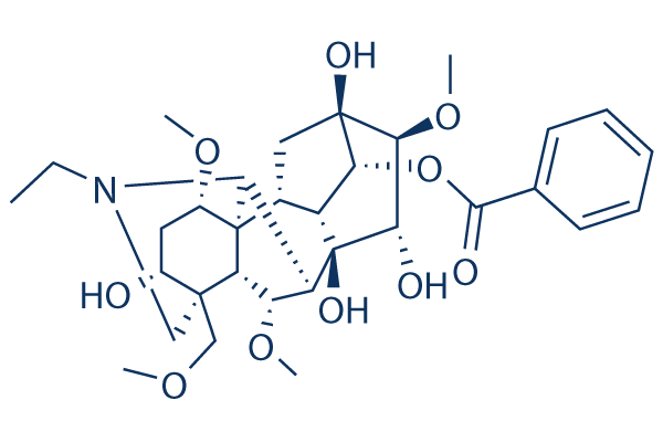 Benzoylaconitine化学構造