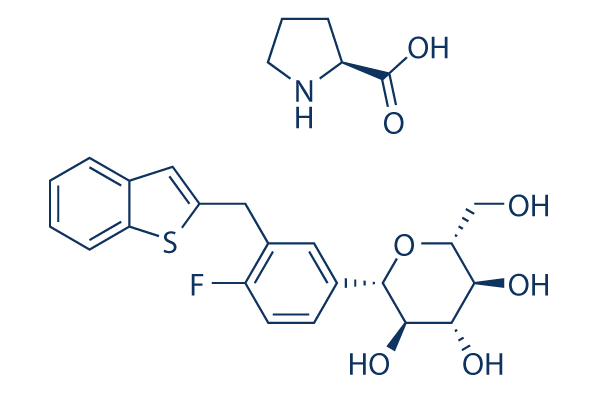 Ipragliflozin L-Proline化学構造