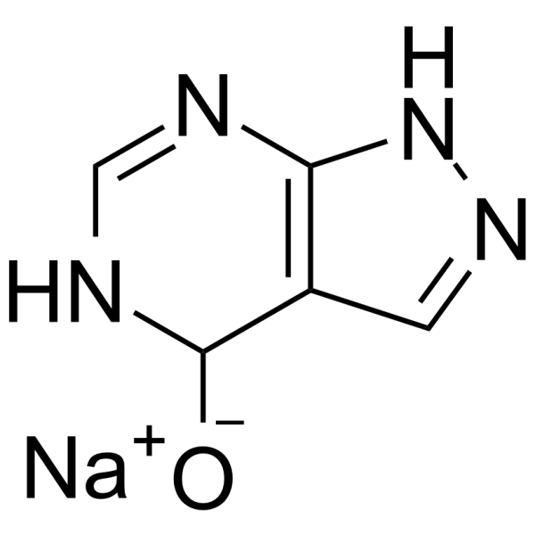 Allopurinol Sodium 化学構造
