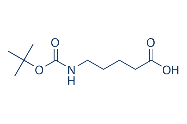 5-Boc-amino-pentanoic acid化学構造