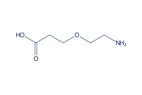Amino-PEG1-C2-acid化学構造