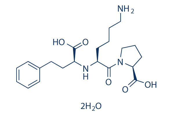 Lisinopril dihydrate化学構造