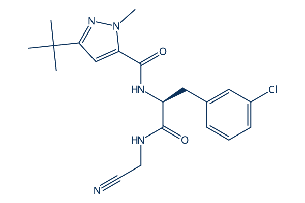 Cathepsin Inhibitor 1化学構造