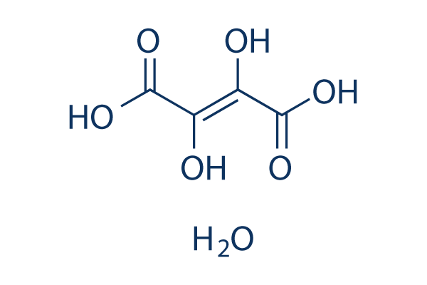 Dihydroxyfumaric acid hydrate化学構造