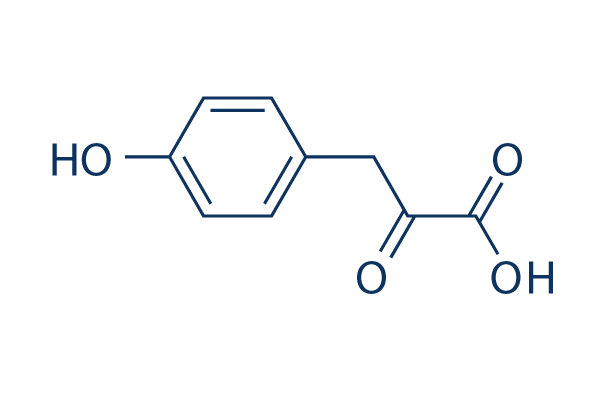 4-Hydroxyphenylpyruvic acid化学構造