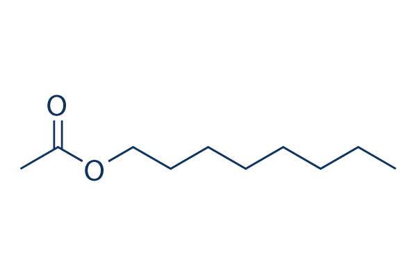 Acetic acid octyl ester化学構造