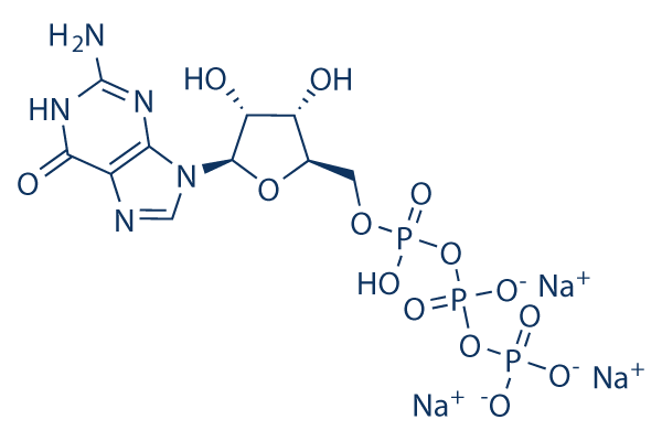 Guanosine 5'-triphosphate trisodium salt化学構造
