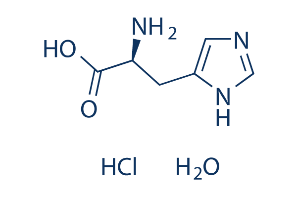L-Histidine monohydrochloride monohydrate化学構造