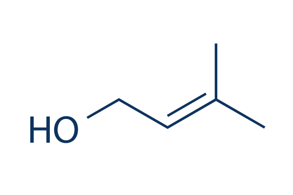 3-Methyl-2-buten-1-ol化学構造