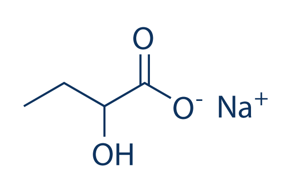 Sodium 2-hydroxybutanoate化学構造