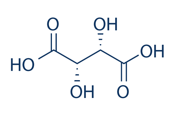 D-(-)-Tartaric acid化学構造